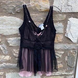 Gerard Darel silk blouse beads crystals